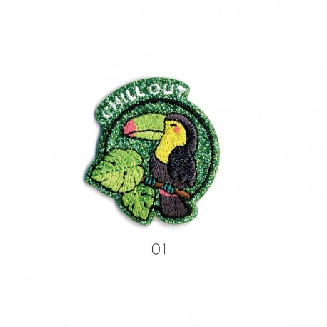 Ecusson Chill out 4x4cm