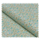 Tissu Coton Imprimé Fleurs Bleues et Vertes