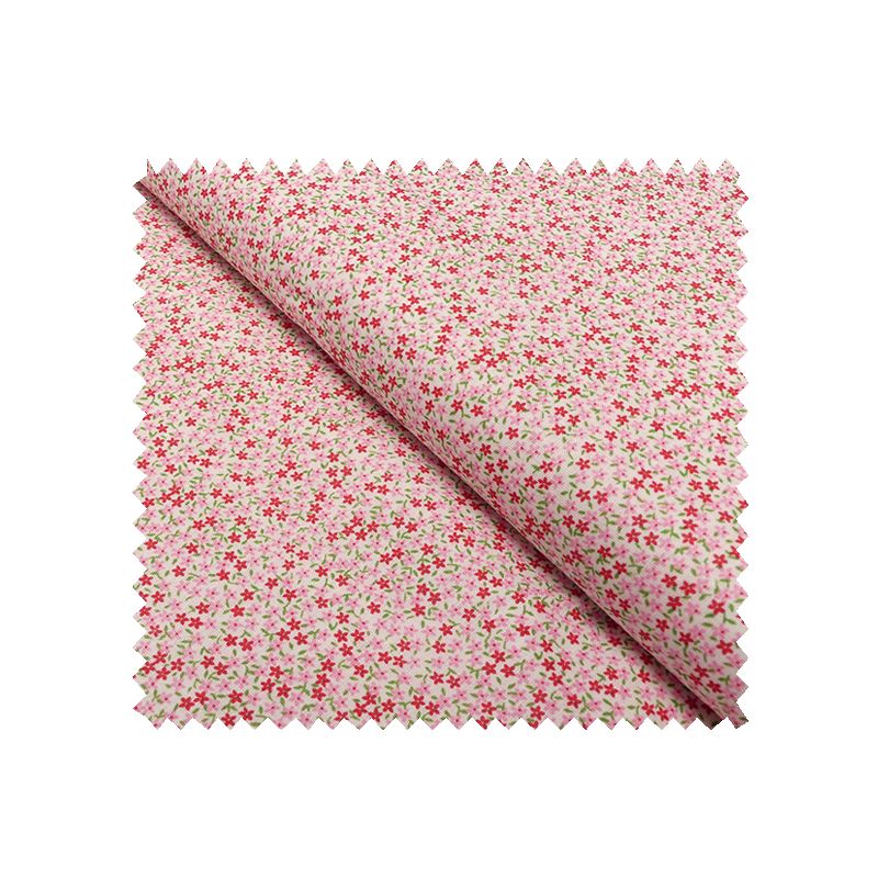 Tissu Coton Imprimé Petites Fleurs Rose