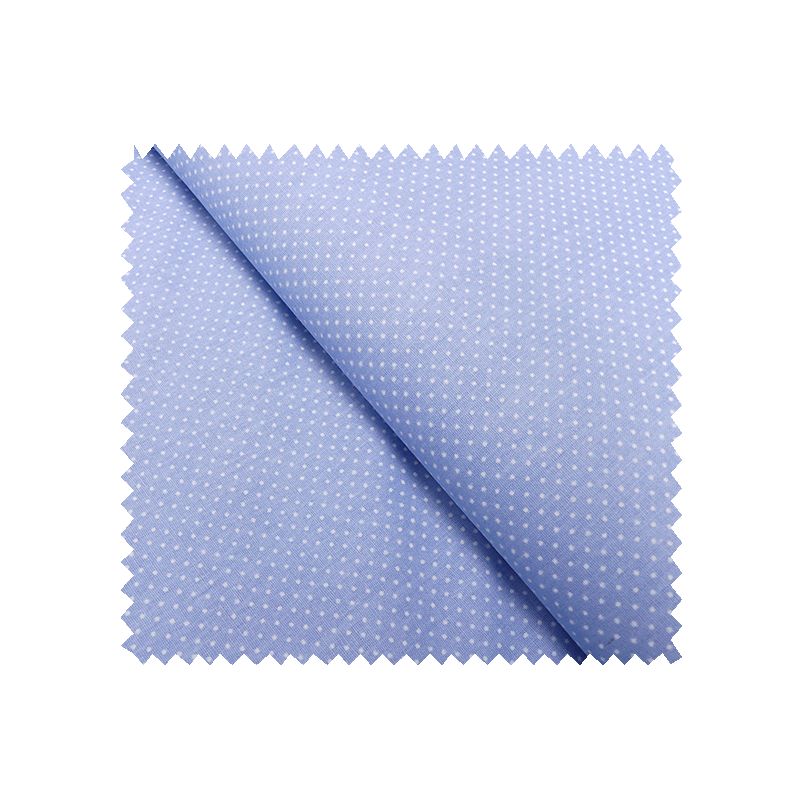 Tissu Coton Imprimé Pois Bleus