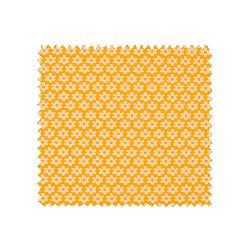 Tissu  Imprimé Paquerette Jaune