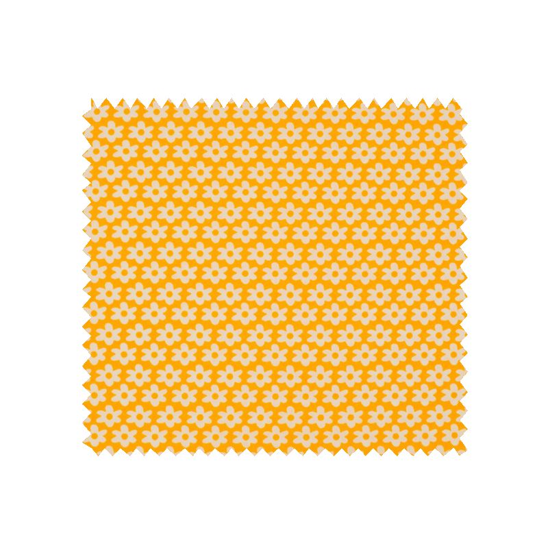 Tissu  Imprimé Paquerette Jaune