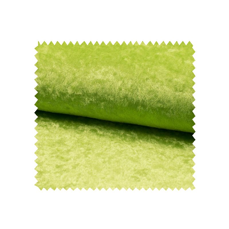 Tissu Panne De Velours Uni Vert Pomme