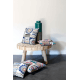Tissu Jacquard Ouzbek Patch Ciel