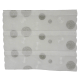 Modulable Ronds Etamine Blanc Gris Foncé (60 cm)