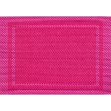Set de Table Yuco Encadré PVC Fuchsia