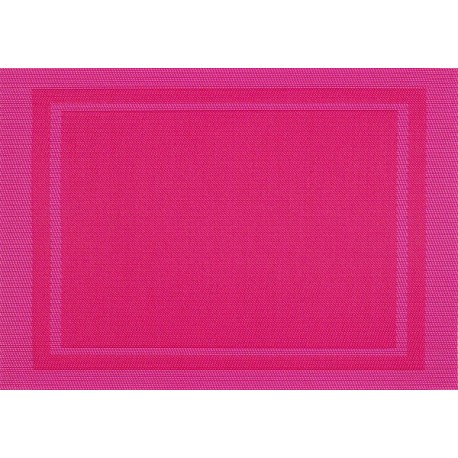 Set de Table Yuco Encadré PVC Fuchsia