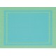 Set de Table Yuco Encadré PVC Turquoise