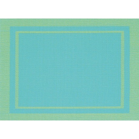Set de Table Yuco Encadré PVC Turquoise