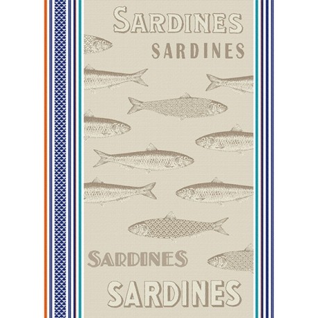 Torchon Jacquard Sardine