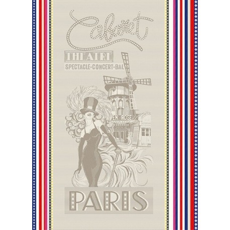 Torchon Jacquard Cabaret Multicolore