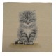 Coupon de Tissu Omar Chat Gris