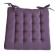 Galette de Chaise Carrée Neo Aubergine