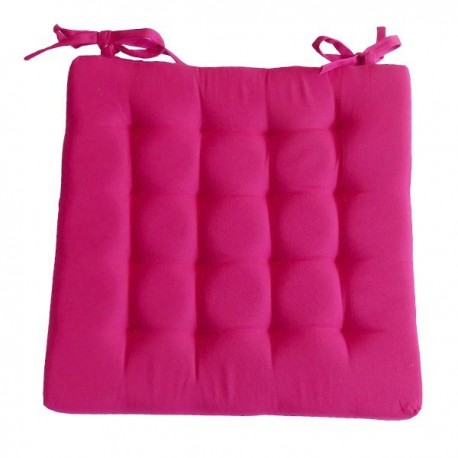 Galette de Chaise Carrée Neo Fuchsia