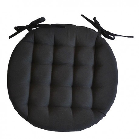 Galette de Chaise Ronde Neo Noire