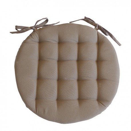 Galette de Chaise Ronde Neo Taupe