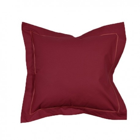 Linge de Lit Percale Lie de Vin