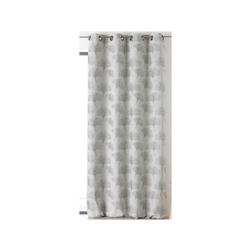 Rideau Jacquard Ginko Fleur - 2 Coloris