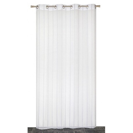 Rideau Etamine Lignes Jacquard