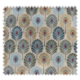 Tissu Plumes de Paon Foil Canard Or