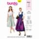 Patron Burda 6268 Robe Tyrolienne