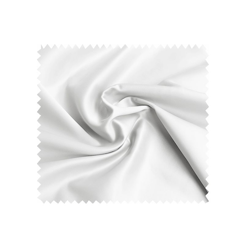 Tissu Champs Elysees Satin Uni Blanc 