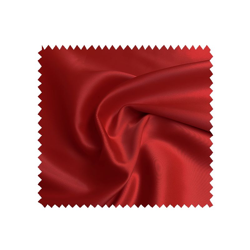 Tissu Champs Elysees Satin Uni Rouge