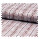 Tissu Carreaux Gris rouge