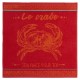 Carre Eponge Crabe Jacquard 100% coton