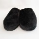 Pantoufle en fausse fourrure - Coloris Noir 