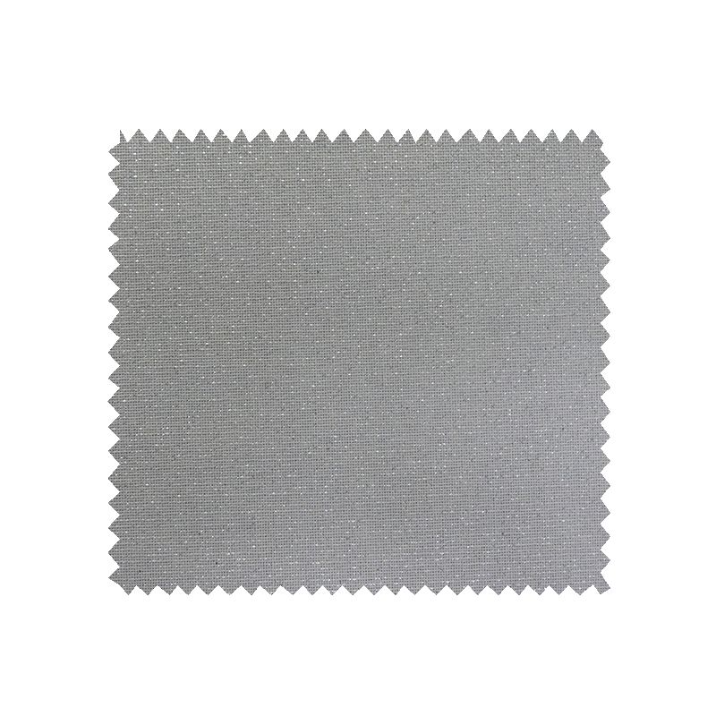 Tissu Cubex Lurex Enduit Gris Cendre