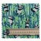 Tissu Panda Vert