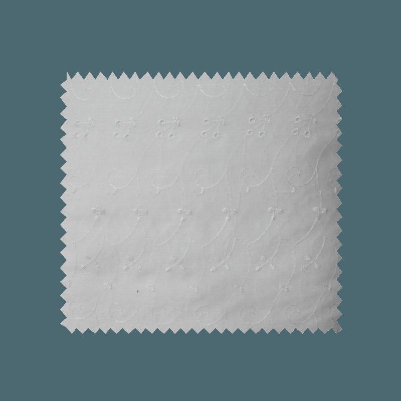Tissu Broderie Anglaise Blanc