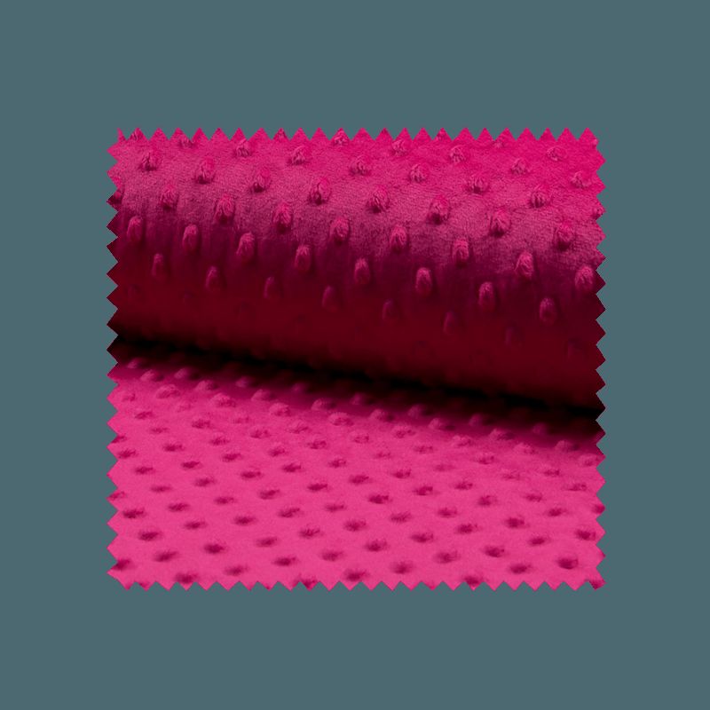 Tissu Minky Bubble Fuchsia