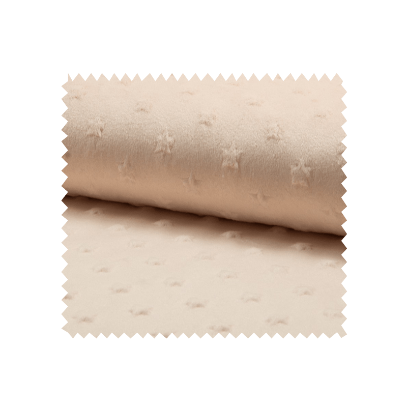 Tissu Minky Tout Doux Etoile Poudre