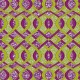 Tissu Super Wax Violet jaune vert 