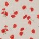 Toile Coquelicot Fond Coloris Lin