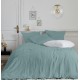 Parure de linge de lit en gaze de coton Olivia Aqua 