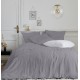 Parure de linge de lit en gaze de coton  Olivia Gris 