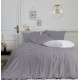 Parure de linge de lit en gaze de coton  Olivia Gris 