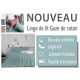 Parure de linge de lit en gaze de coton Olivia Aqua 