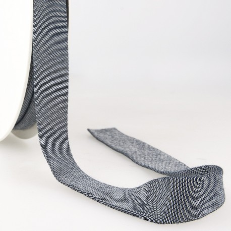 Biais replié jean élastique