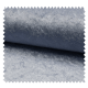 Tissu Panne De Velours Uni Gris Bleuté