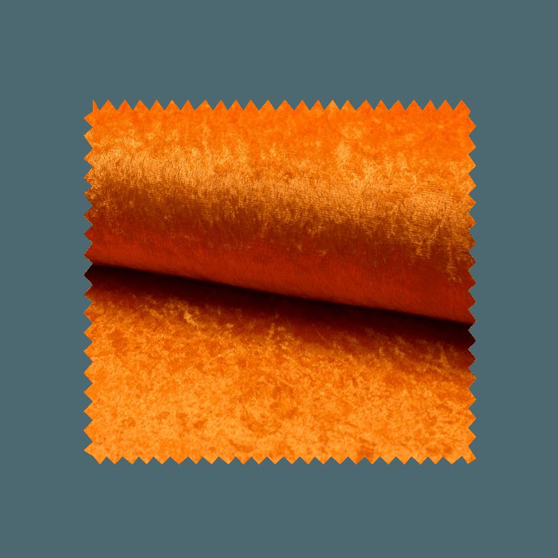 Tissu Panne De Velours Uni Orange