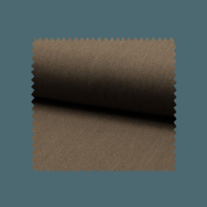 Tissu Gabardine Uni Marron Glace