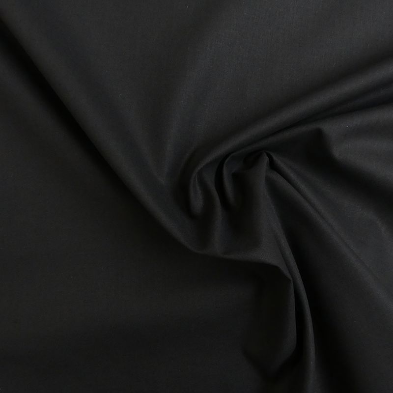 Tissu Line Coton Mercerise Noir