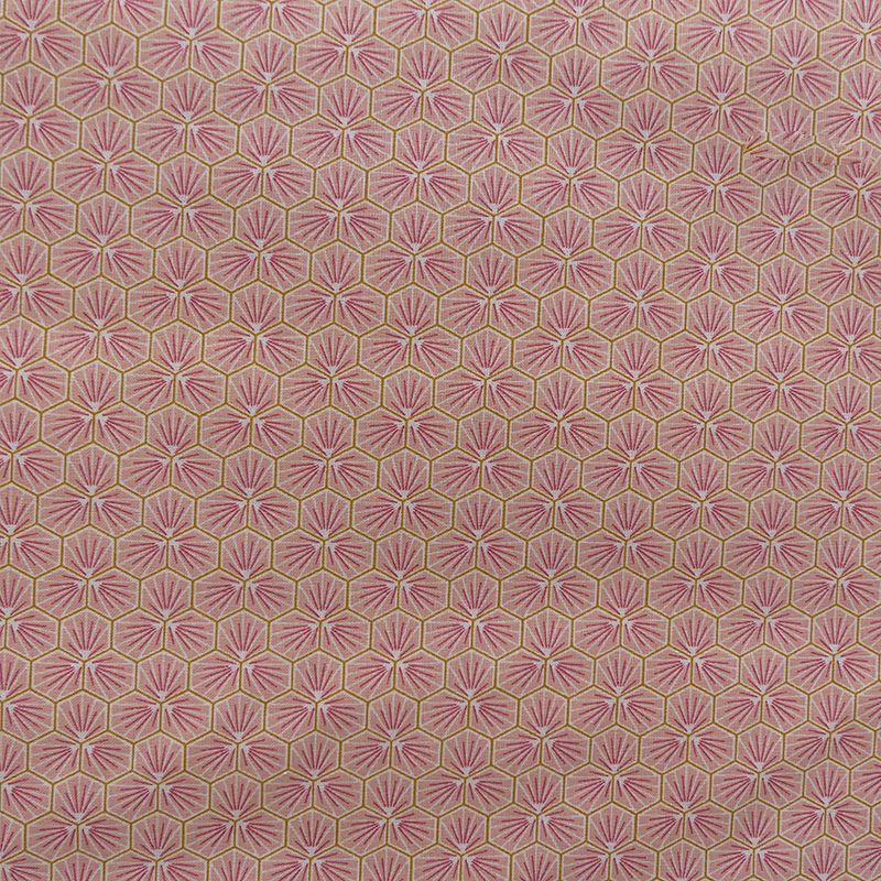 Tissu Riad Cretonne Rose 