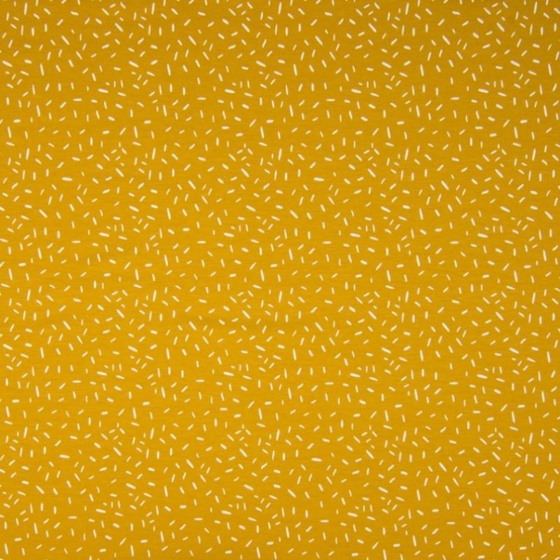 Tissu Jersey Confetti Ocre
