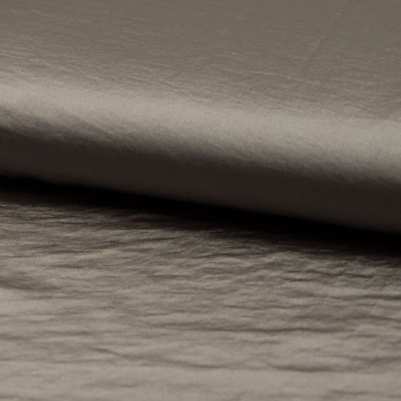 Tissu Imitation Soie Froissée Taupe