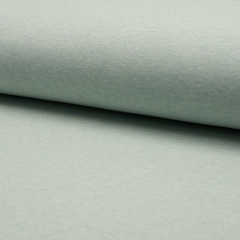 Tissu French Terry Bio Imprime Menthe 